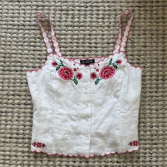 J.Crew Linen Top NWT - Picture 1 of 8